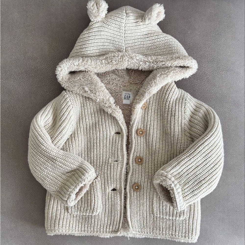 GAP Baby Cream Fleece Hoodie